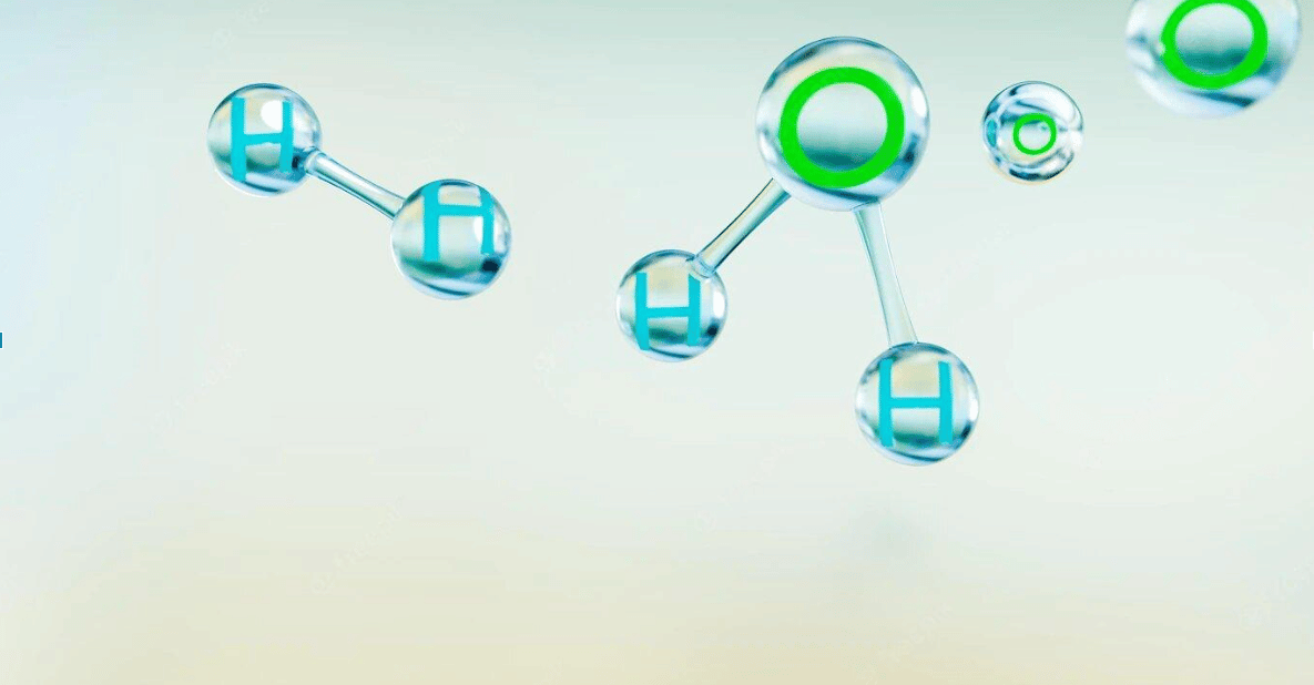 Molecules-of-hydrogen-water
