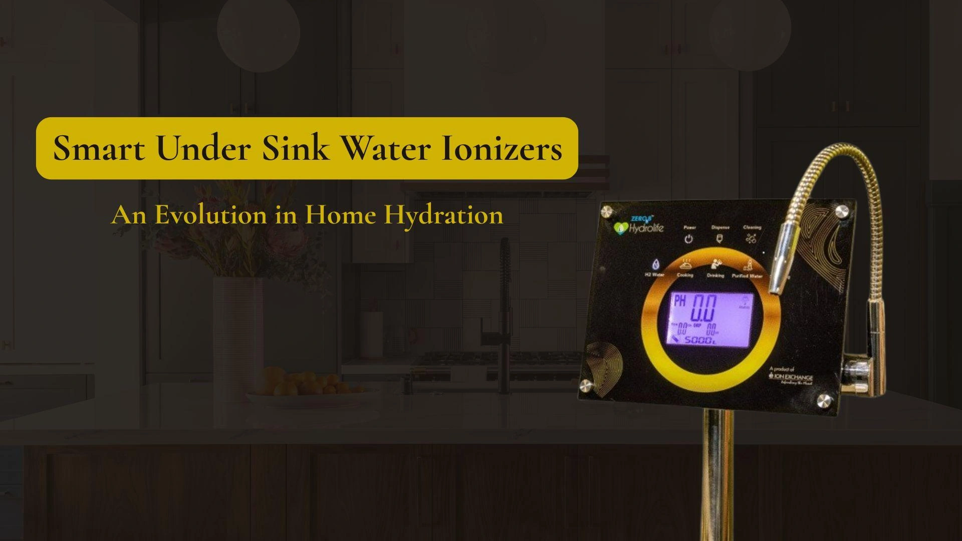 ZeroB Hydrolife Smart Under Sink Alkaline Water Ionizer