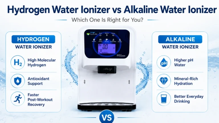Hydrogen Water Ionizer vs Alkaline Water Ionizer
