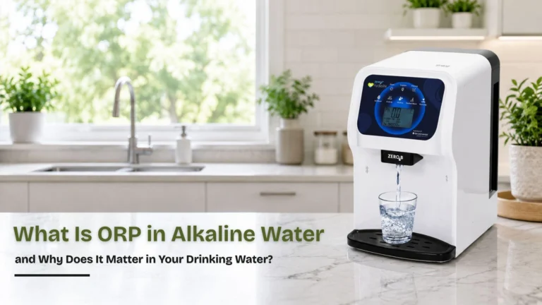 Alkaline Water Ionizer on Kitchen Countertop