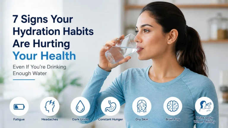 Woman Drinking Water to Maintain Healthy Hydration Habits