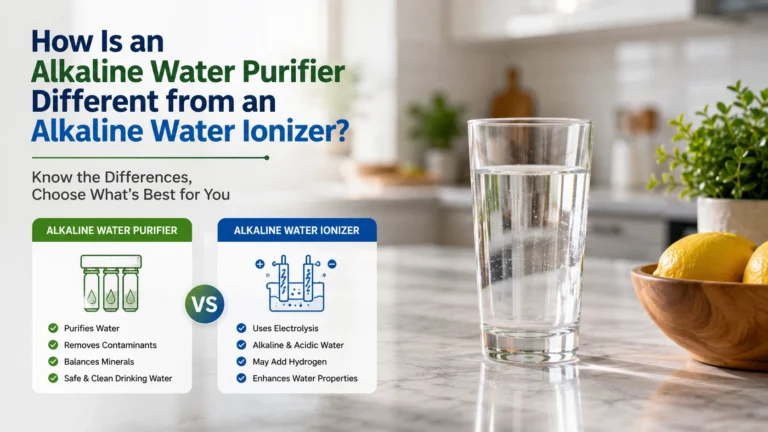 Alkaline Water Purifier and Ionizer for Purified Alkaline Drinking Water